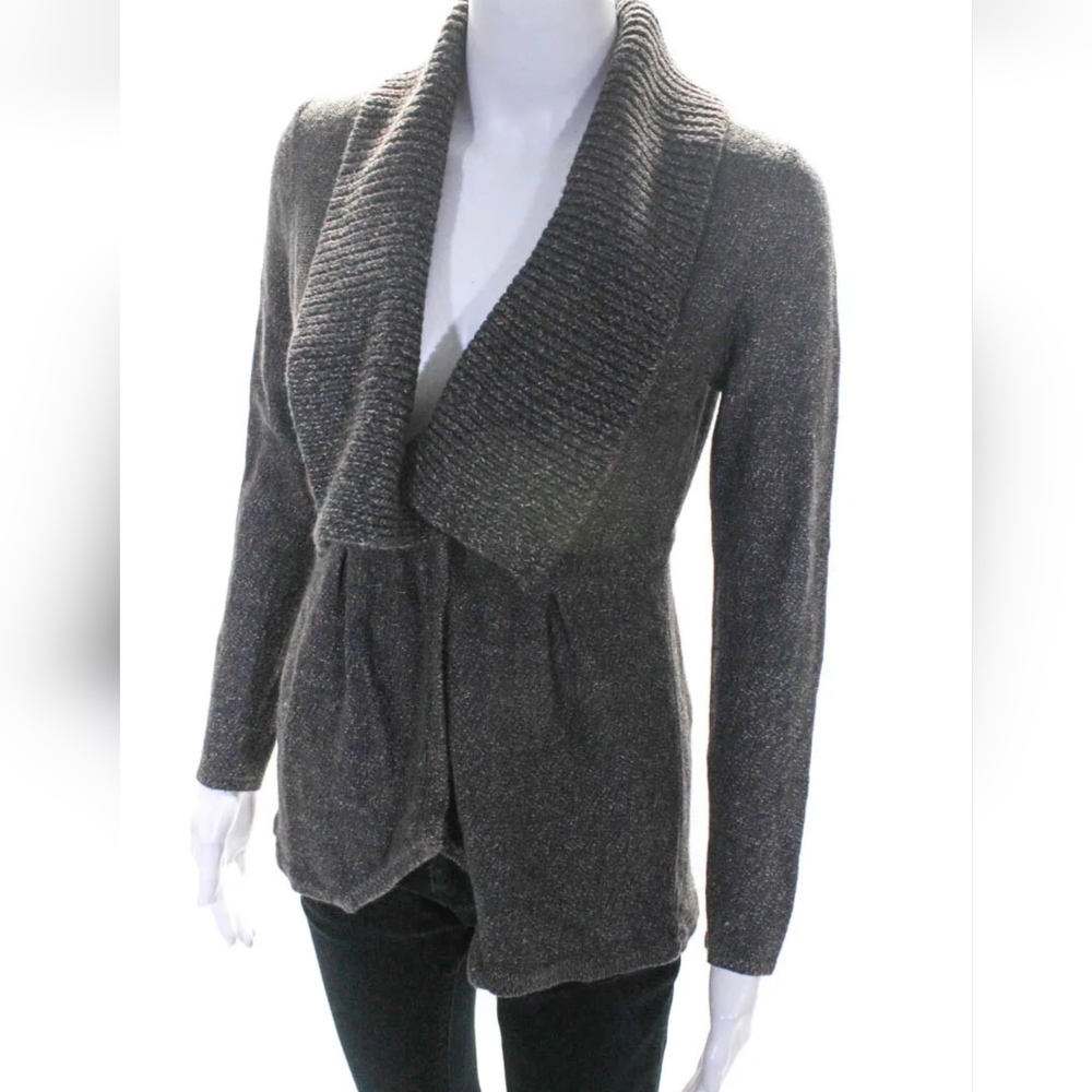 Classiques Entier Grey Wool One Button Cardigan ,… - image 2